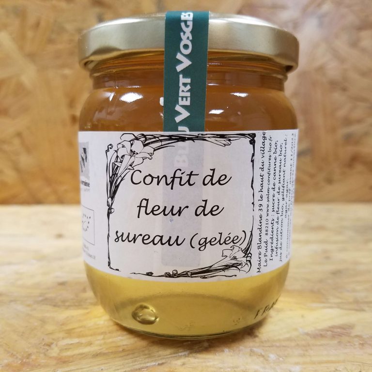 Gelée Confit de fleur de sureau BIO g Les Malices de Suzette