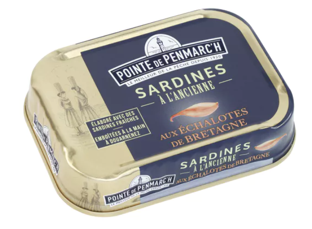 Sardines à l’ancienne à l’huile d’olive & échalotes de Bretagne 115 g